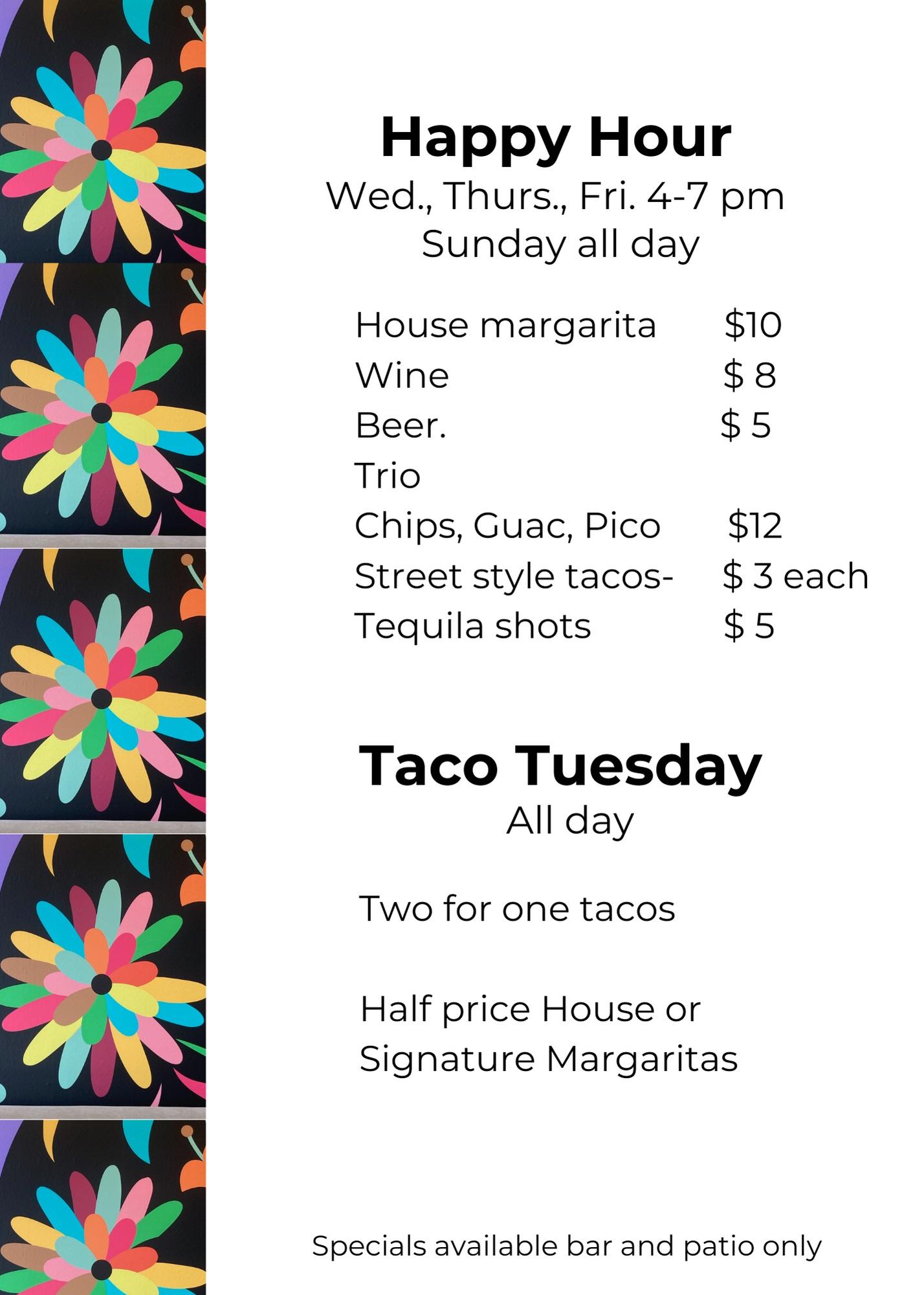 Happy Hour Taco Tuesday's